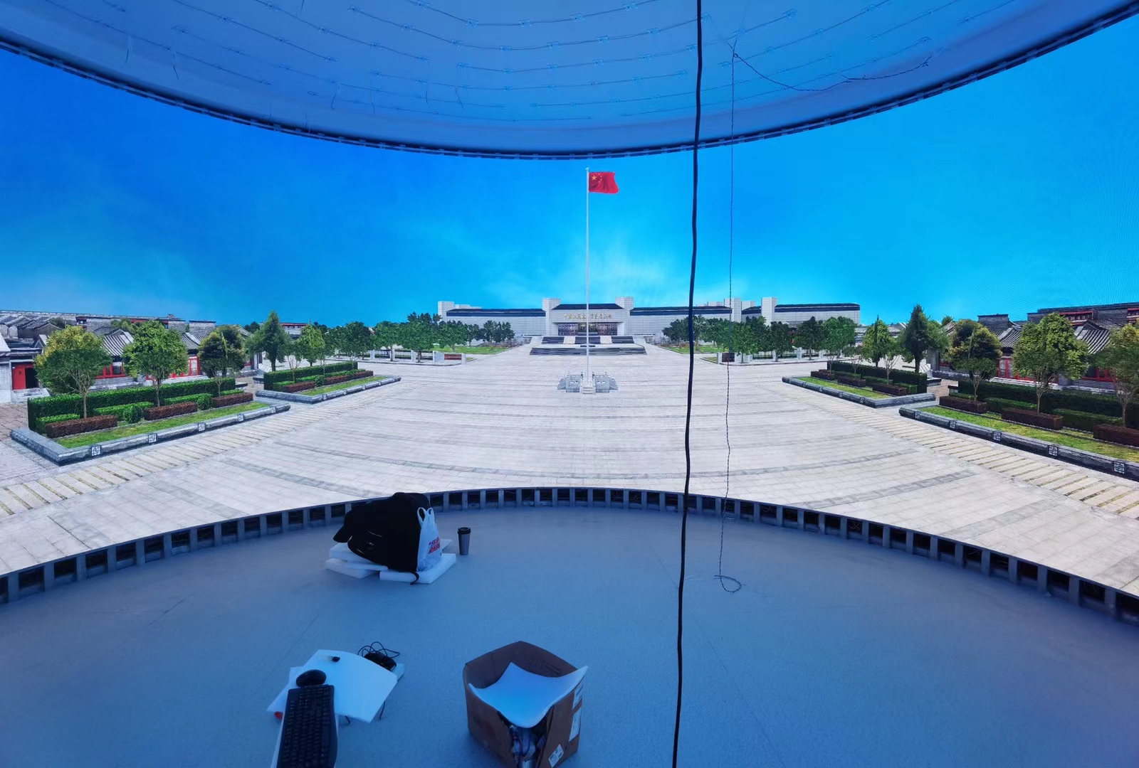 天水師范學(xué)院沉浸式裸眼3D室內(nèi)小間距顯示屏